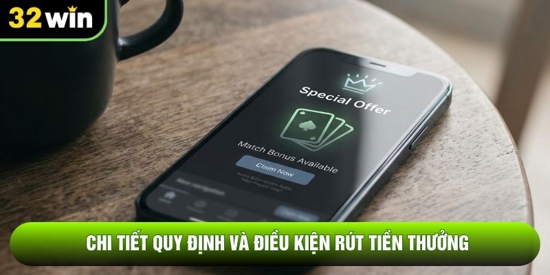 Chi tiết quy định và điều kiện rút tiền thưởng